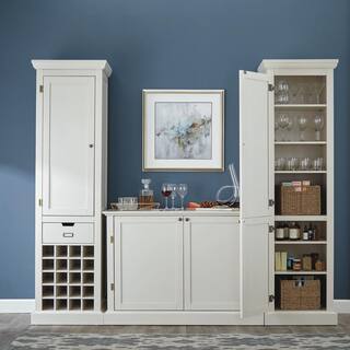 Home Decorators Collection Prescott Polar White Modular 2-Door Kitchen Pantry 9950500410