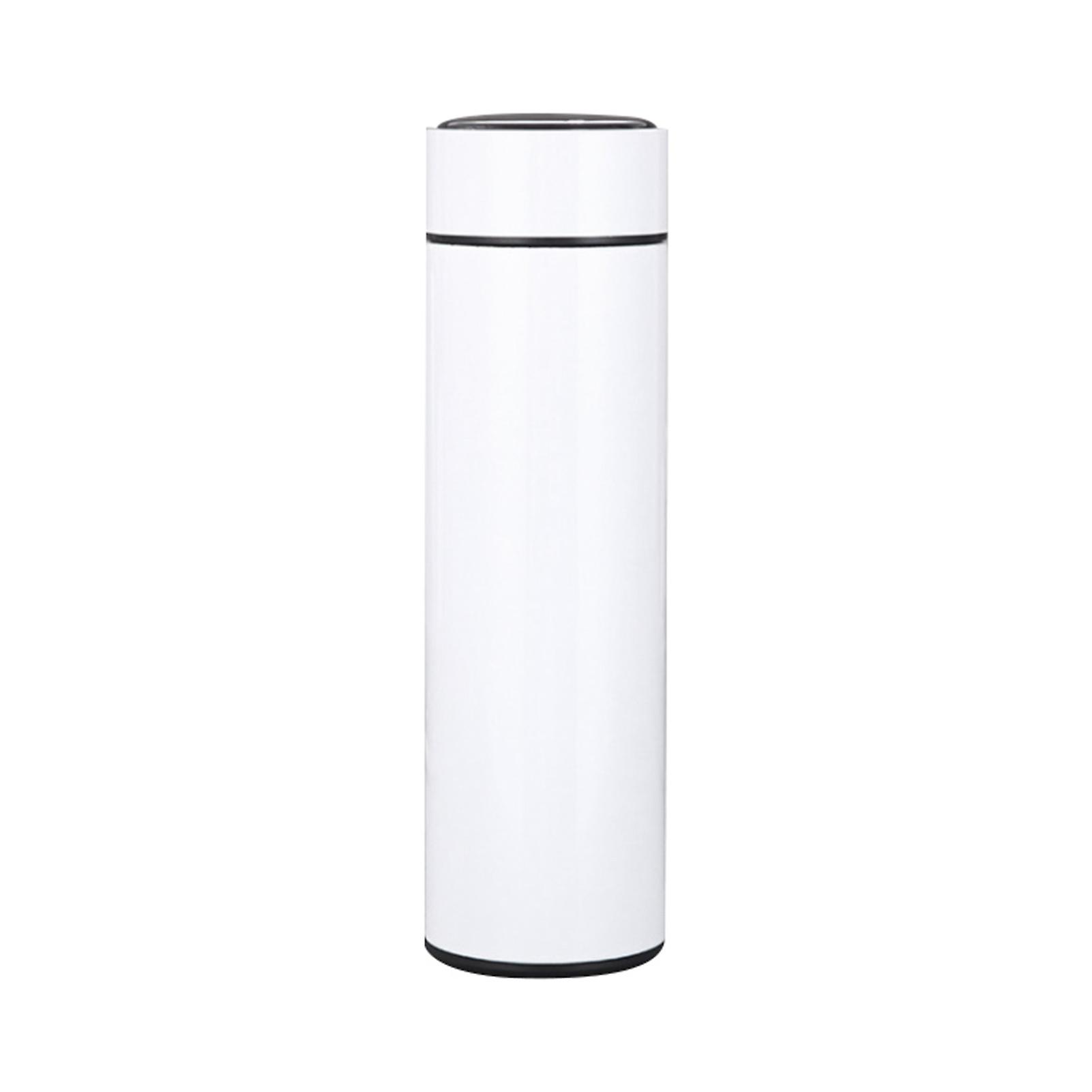 White Water Bottle With Led Temperature Display， 304 Stainless Steel Intelligent Insulated Cup， Double Walled Vacuum Insulated Water Bottle， Portable