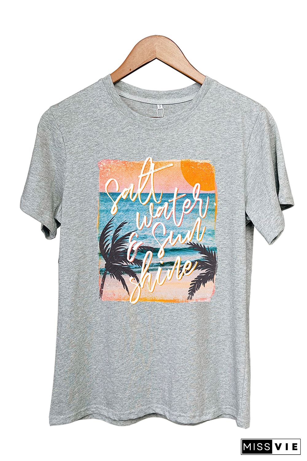 Salt Water & Sunshine Retro Graphic Tee Wholesale