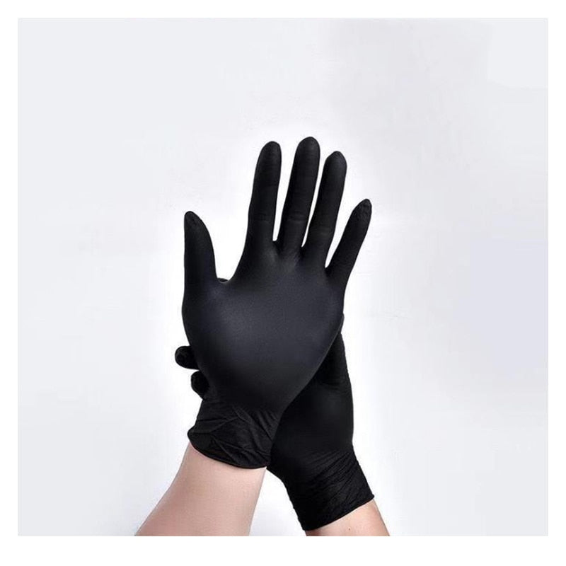 30 Pack Disposable Black Nitrile Gloves For BBQ Cooking Household Cleaning Work Safety Tools Unisex Latex Free Antistatic Gardening Gloves