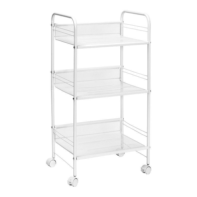 Honey-Can-Do 3-Shelf Rolling Wire Cart