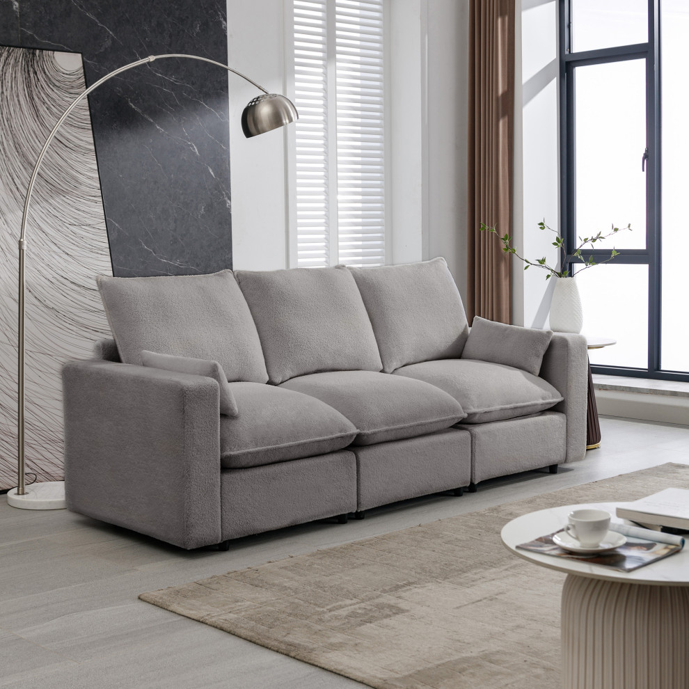 Gewnee 3 Seat Sofa   Modern   Sofas   by GEWNEE INC  Houzz