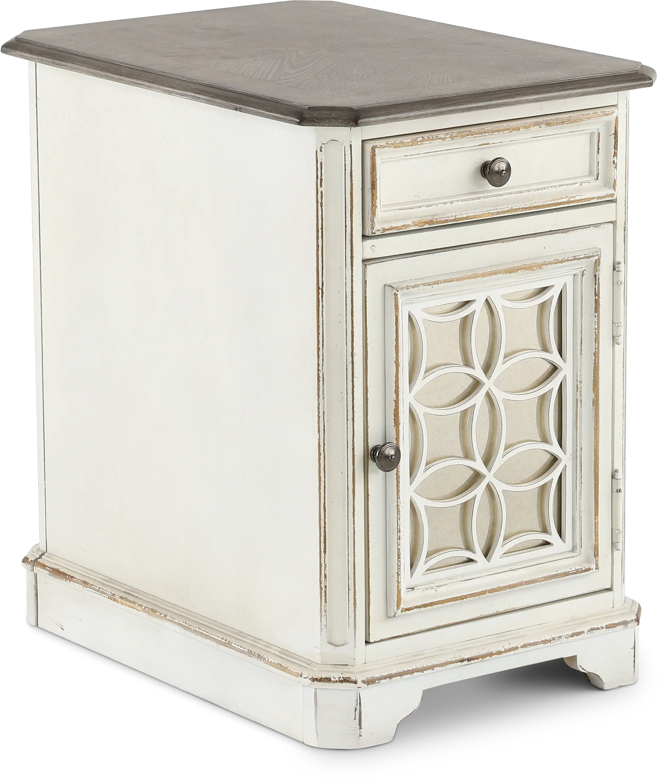 Magnolia Manor Antique White Side Table