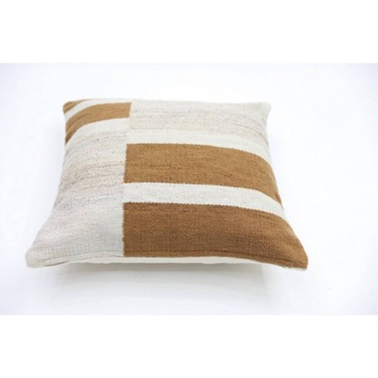 Oversized Blocked Woven Square Throw Pillow Neutral - Threshold™