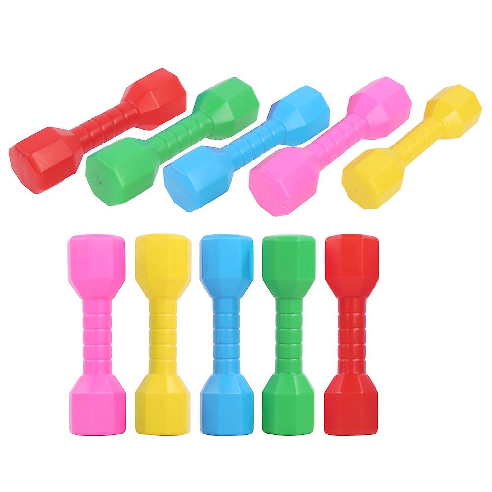 10pcs Children Toy Dumbbell Parent Child Early Education Plastic Kid Fitness Equipment