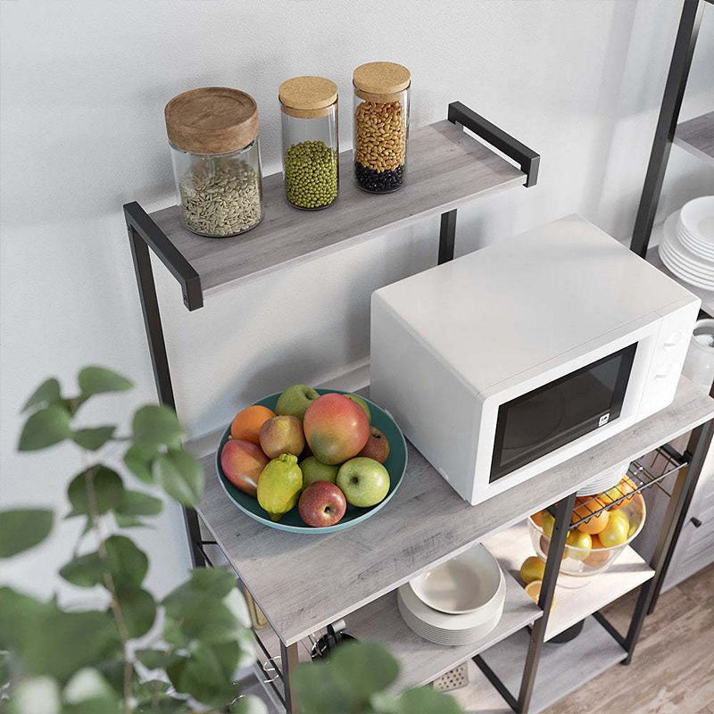 Kitchen Shelf with Wire Basket