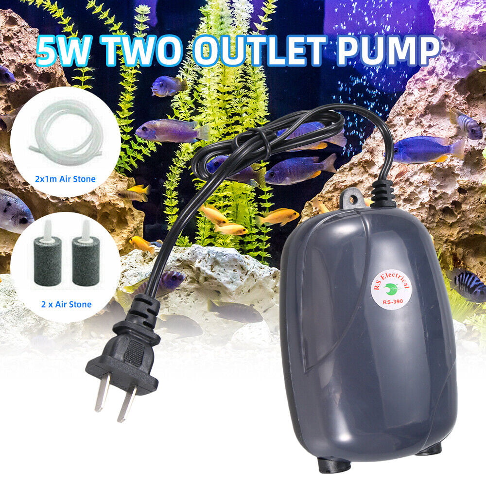 JahyElec Updated 110V Stabe 120 Gal Aquarium Fish Tank Oxygen Air Pump Hydroponics Aerator NEW