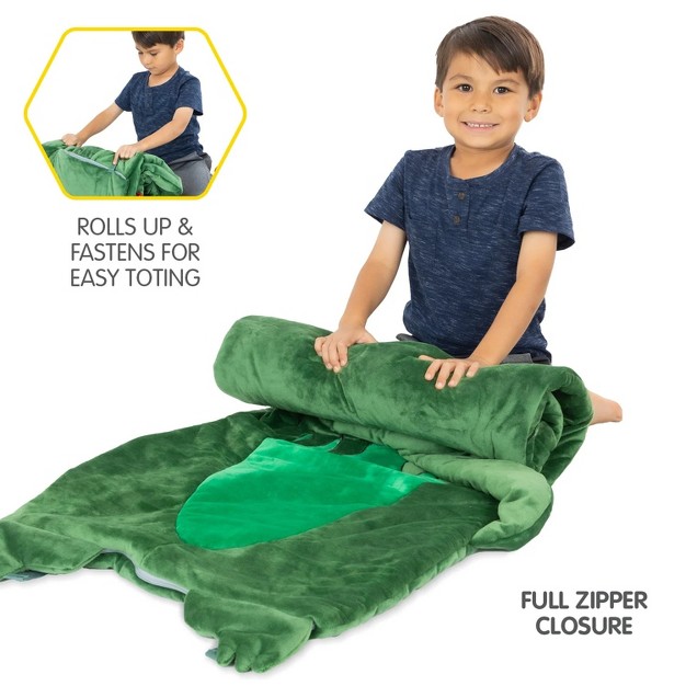 Bixbee Dinosaur Sleeping Bag Green