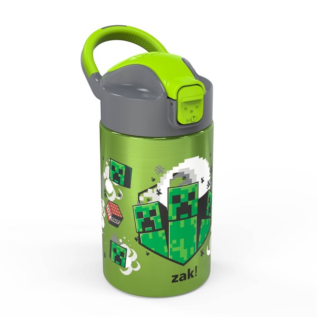 14oz Stainless Steel Vacuum Valiant Portable Drinkware Bottle x27 minecraft x27 Zak Designs