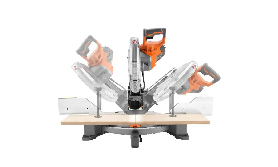 RIDGID R4123 15 Amp Corded 12 in. Dual Bevel Miter Saw with LED