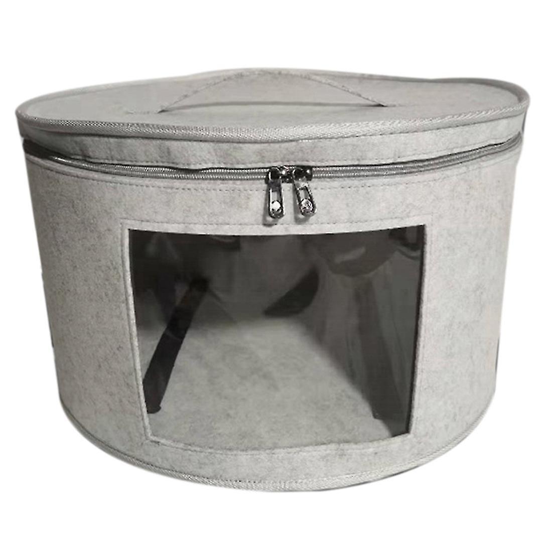 Hat Box Organizer Round Travel Hat Boxes Foldable Hat Bag With Dustproof Lid Hat Box Hat Boxes A