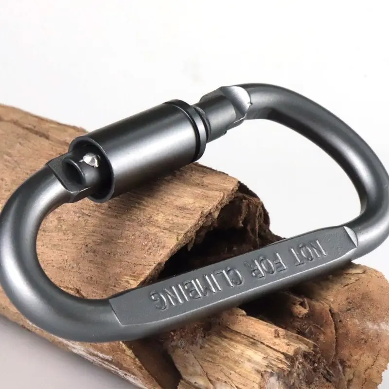 Outdoor Climbing 12Kn Carabiner Clip Key Chain  Customized Mini Aluminum oy Shape Tactical Survival Carabiner