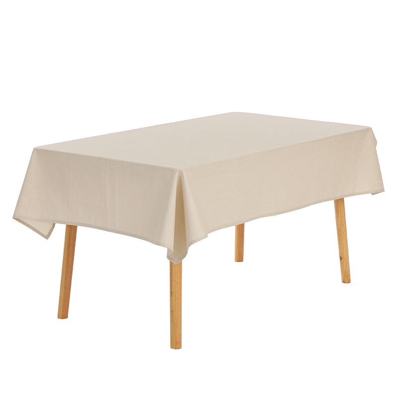 Rectangle Wrinkle-resistant Washable Polyester Linen Table Cover， 51 X 51