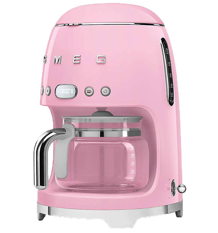 Smeg Retro Style Pink Coffee Maker