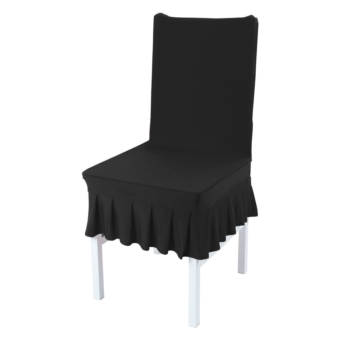 Spandex Stretch Washable Dining Stool Chair Cover Protector Seat Slipcover Black