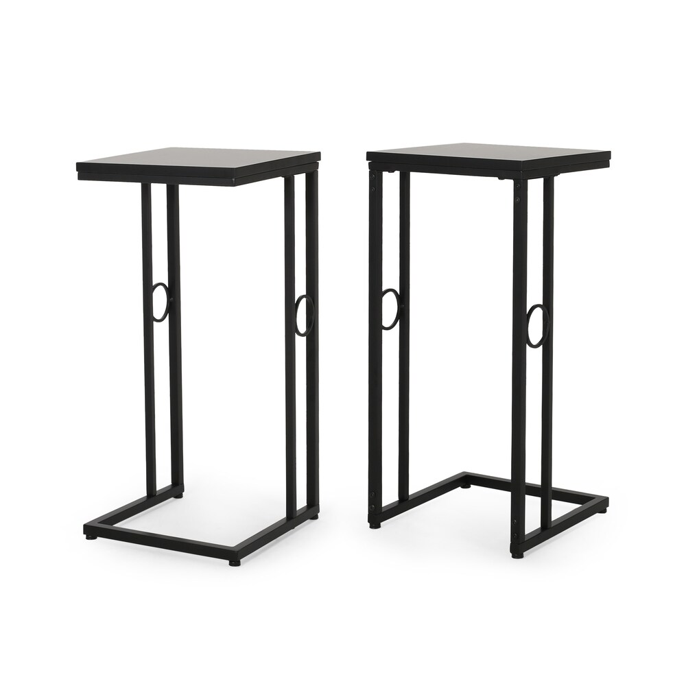 Bader Modern C Side Table (Set of 2) by Christopher Knight Home