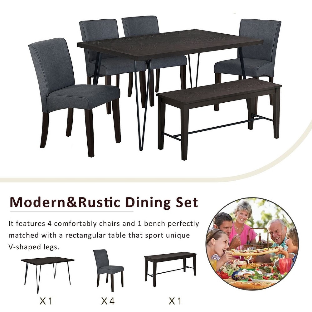 Dining Table Set for 6 / 52\