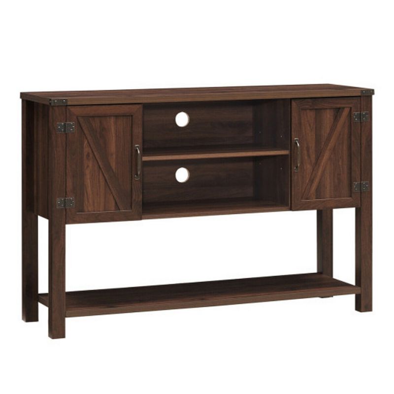 TV Storage Cabinets with Bottom Shelf-Brown