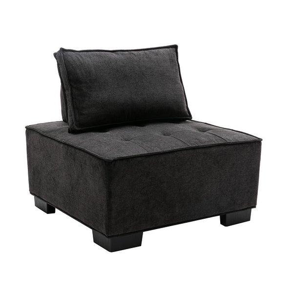 Poly fabric Square Living Room Ottoman Lazy Chair