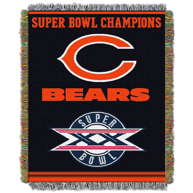 Chicago Bears Commemorative Throw Blanket by Northwest