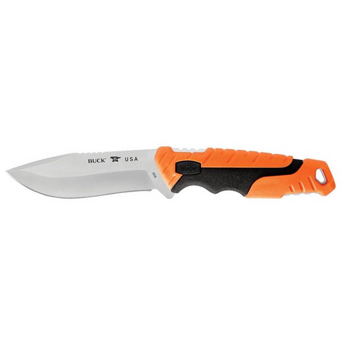 Buck Knives 658 Pursuit Pro 3.75 inch Fixed Blade Knife  Orange  Small