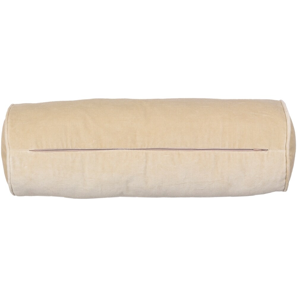 Annette Cotton Velvet Bolster Pillow