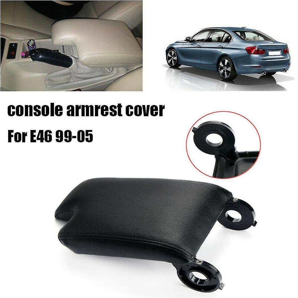 51168238230 Car Center Console Armrest Cover Replacement Kit For E46 1998-2006 Lhd Black