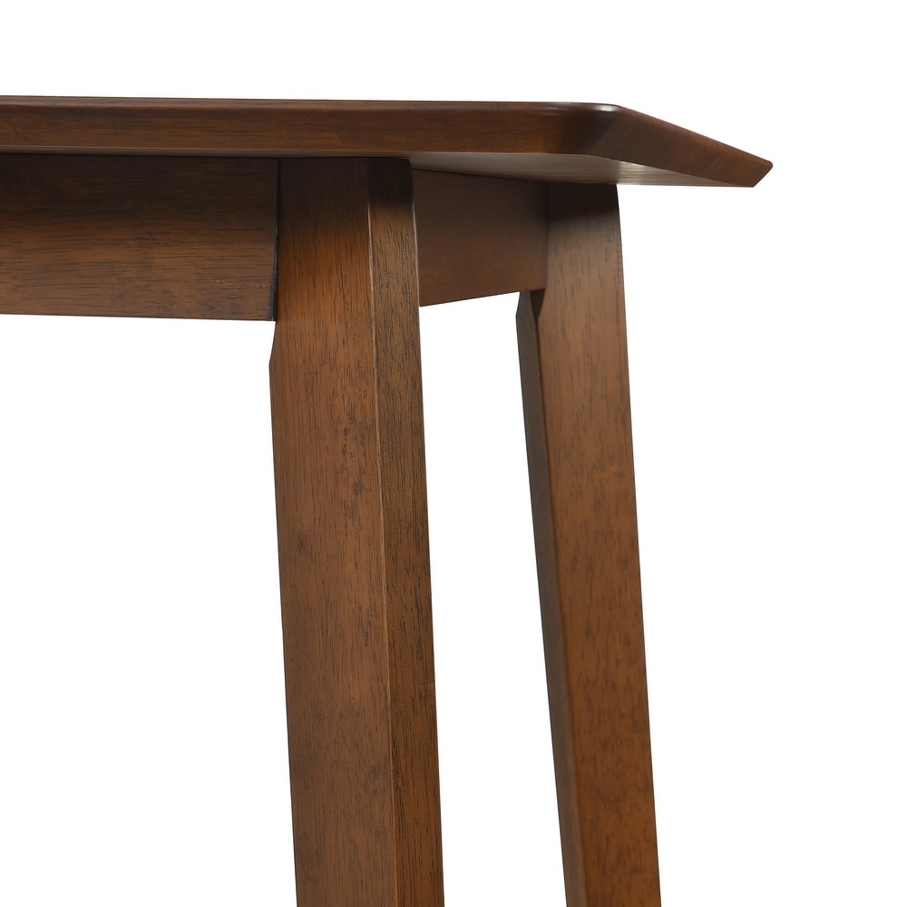 Hollencrest Walnut Mid Century Modern Dining Table   63\