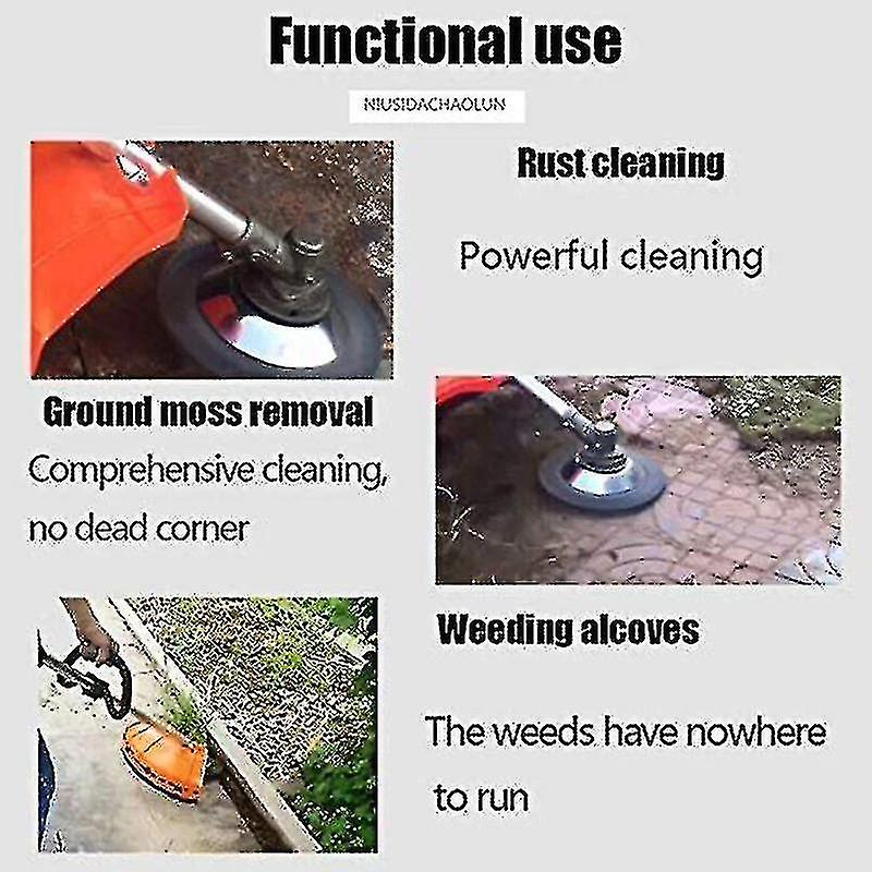 150mm Steel Wire Wheel Garden Weed Brush Lawn Mower Grass Eater Trimmer Tools Garden Grass Trimmer