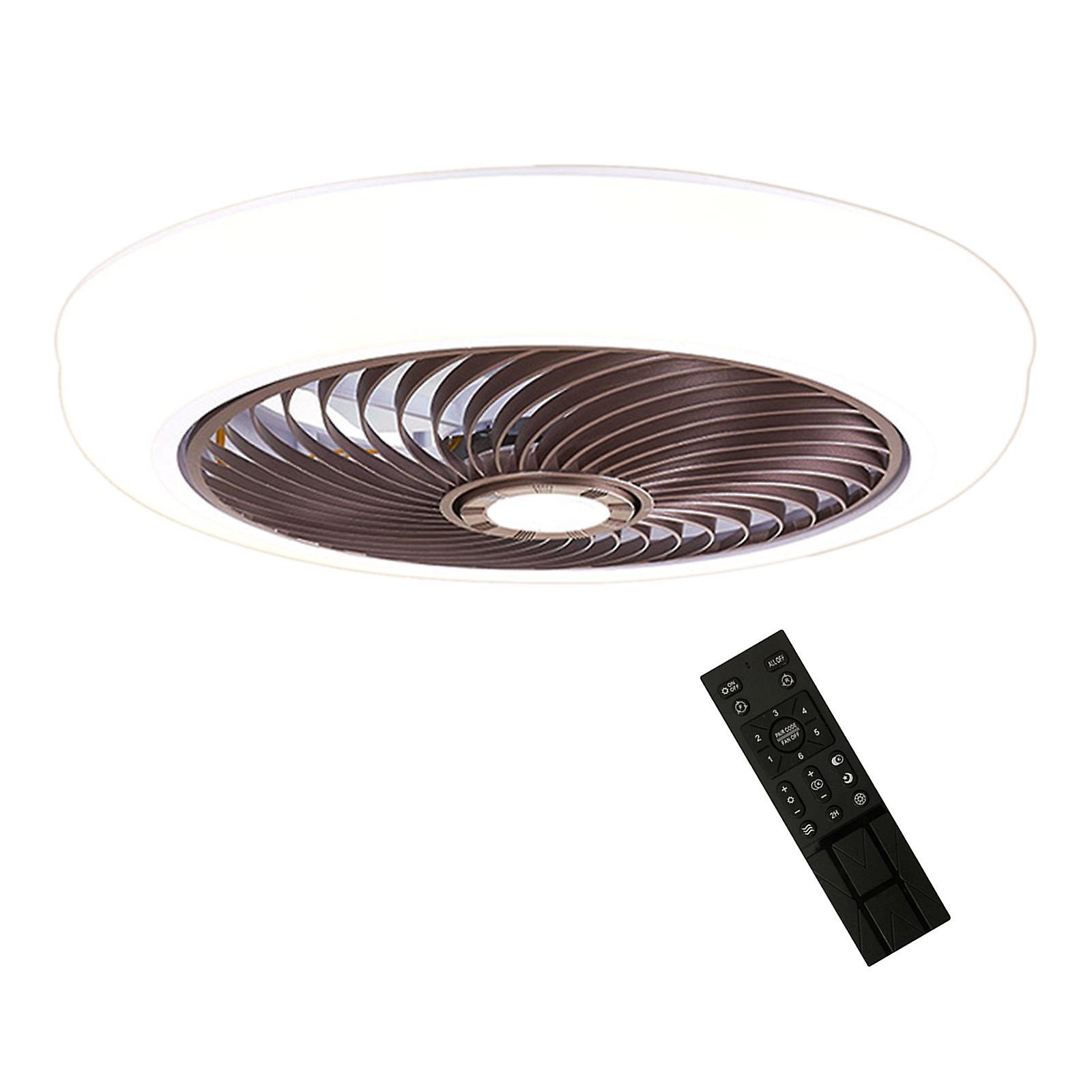 Ceiling Fan With Light Dimming Ceiling Lights For Kitchen Bathroom Cloakroom Brown