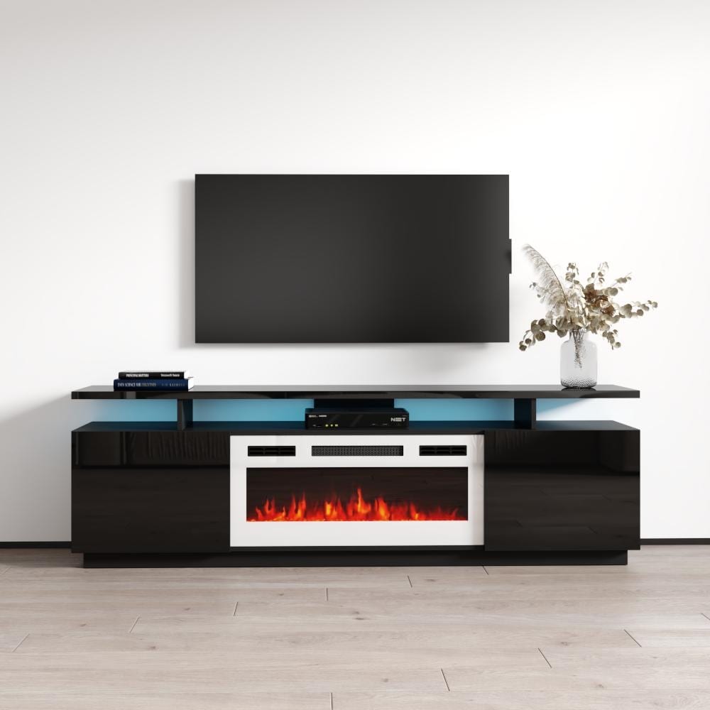 Eva KWH Modern 71 inch Electric Fireplace TV Stand