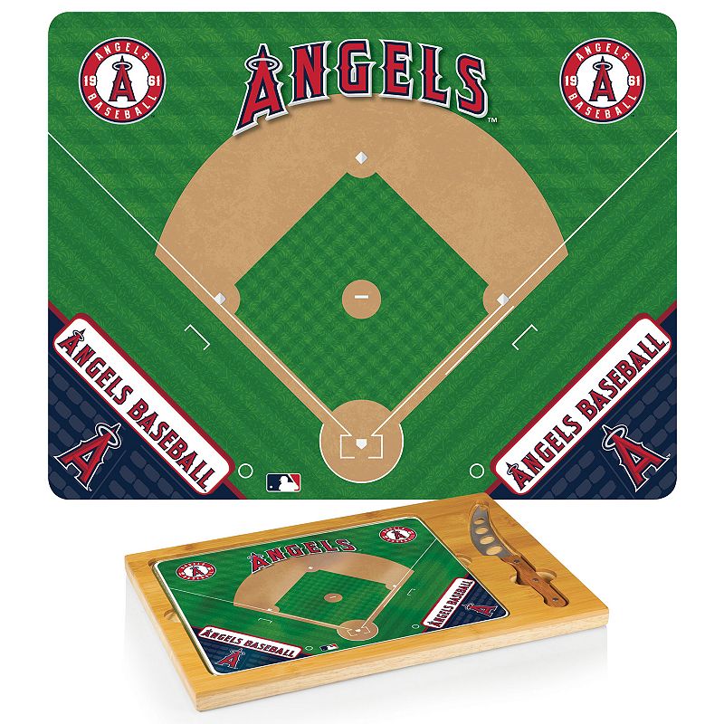 Picnic Time Los Angeles Angels of Anaheim Icon Rectangular Cutting Board Gift Set