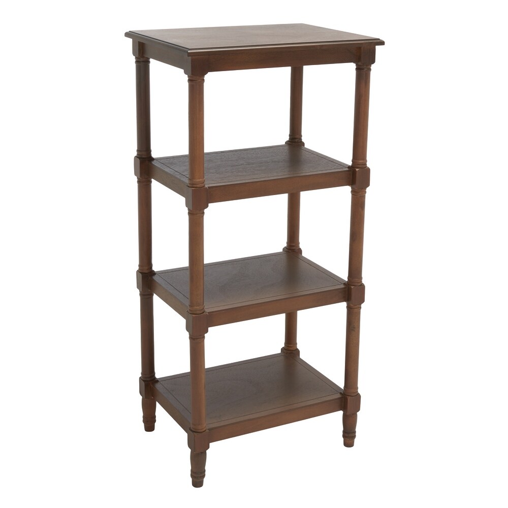 SAFAVIEH Cassie 4 Shelf Bookcase   20 in. W x 15 in. D x 42 in. H