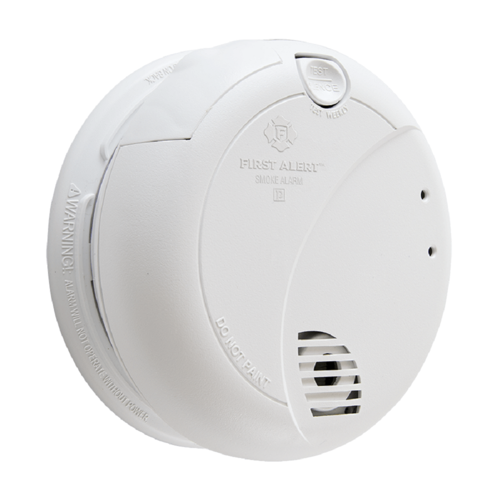 Hardwired Photoelectric Smoke Alarm with Battery Backup