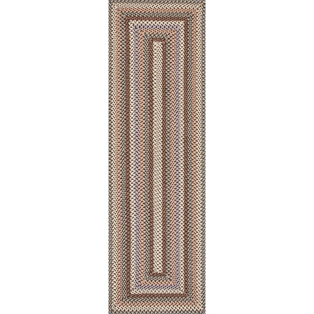 Nuloom Gwyneth Braided Borders Indoor And Outdoor Patio Area Rug