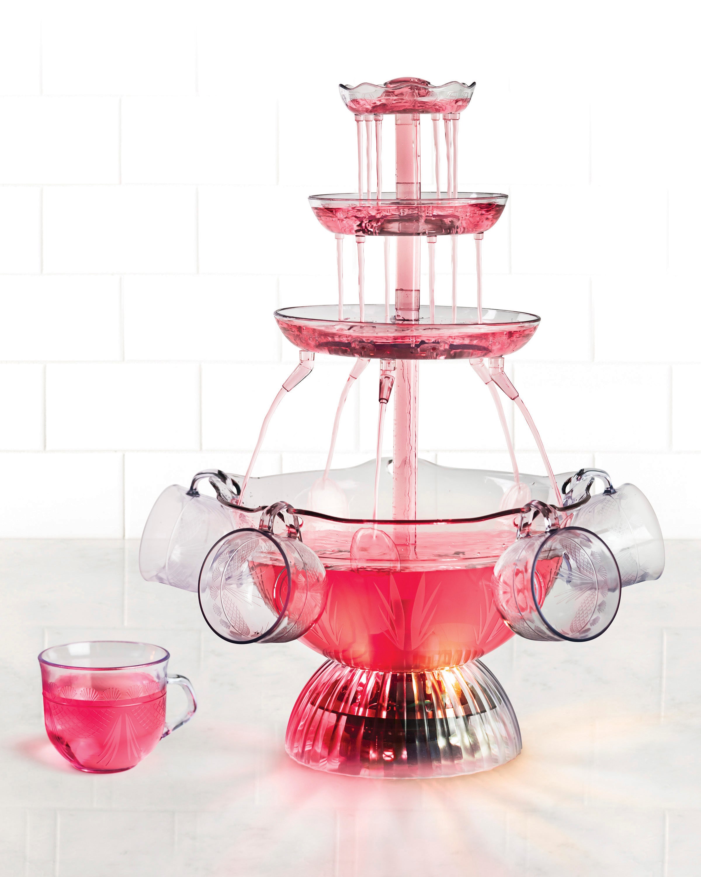 Nostalgia LPF1501PK Vintage Collection Lighted Party Fountain