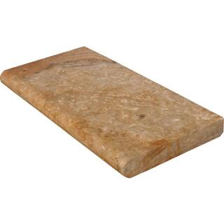 MSI Porcini 2 in. x 16 in. x 24 in. Brushed Travertine Pool Coping (2.67 sq. ft.Case ) LCOPTPOR1624HUF