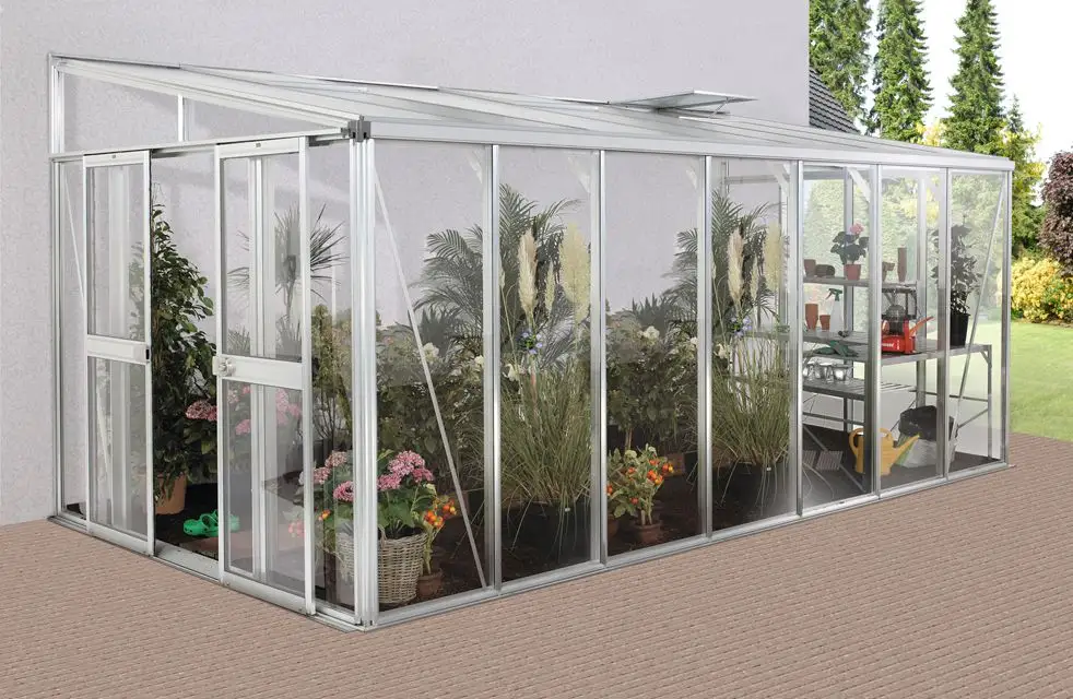 glass greenhouse Aluminum Frame Garden Greenhouse Factory direct modern garden supplies