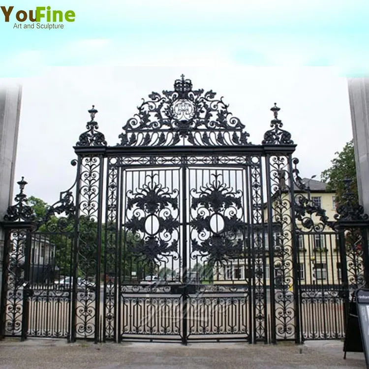 small customized house main iron gate for sales