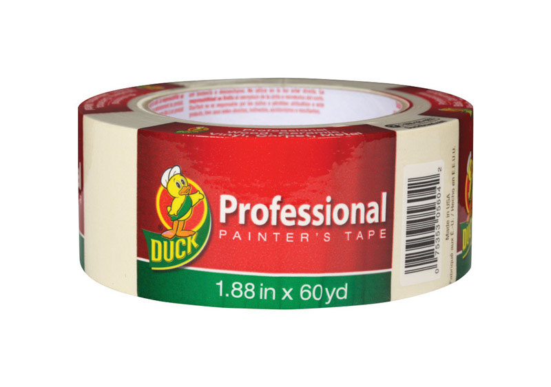 Duck 1.88 in. W X 60 yd L Beige Medium Strength Painter\u0027s Tape 1 pk