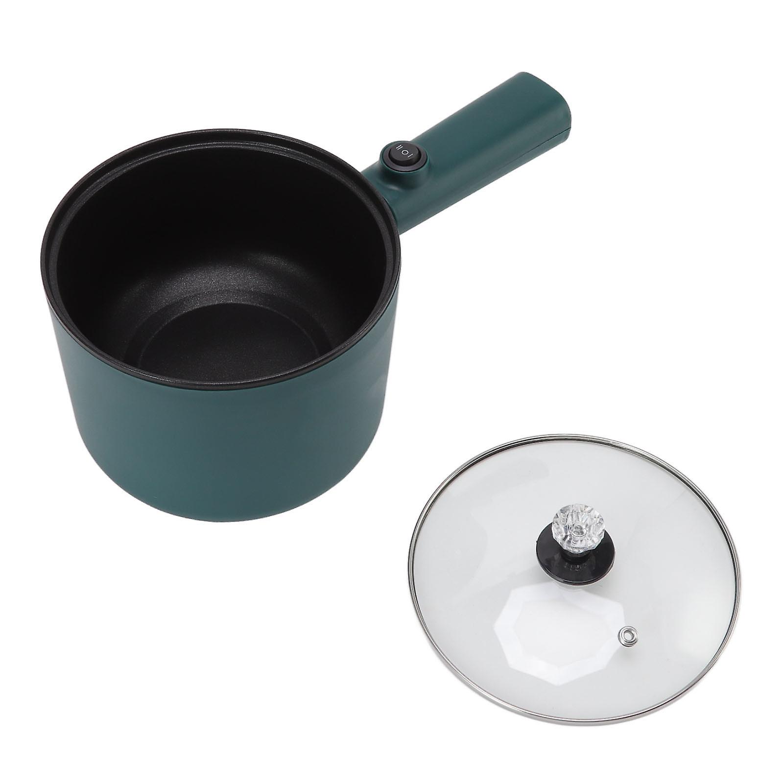 Electric Cooking Pot 1.8L Nonstick Food Grade 2 Temperature Mode 6 Function Long Handle Electric Cooker for Home Cooking EU Plug 220V