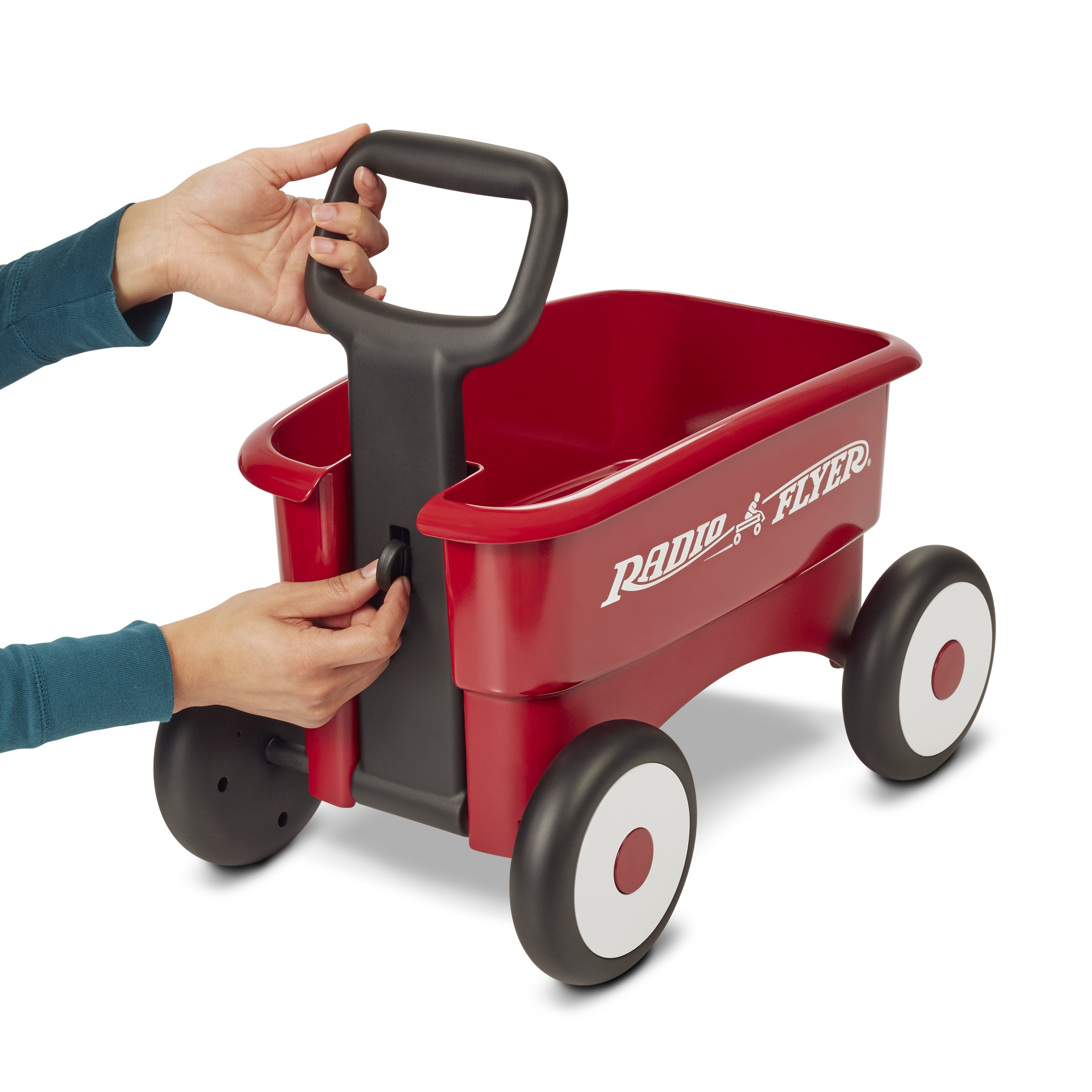 Radio Flyer, My 1st 2-in-1 Play Wagon Push Walker, Red