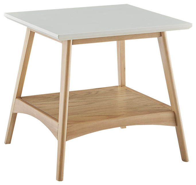 Madison Park Parker Mid Century Modern Natural Wood Accent Table   Midcentury   Side Tables And End Tables   by Olliix  Houzz