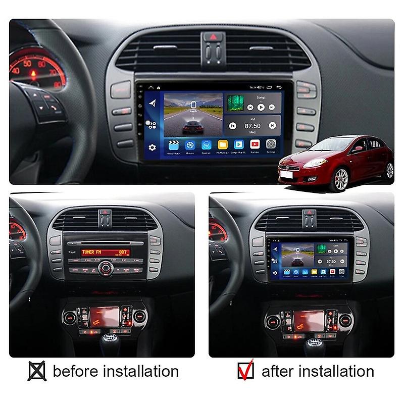 For Fiat Bravo 198 2 II 2007   2014 Android 11 IPS Car Radio multimedia Player GPS Navigation No DVD