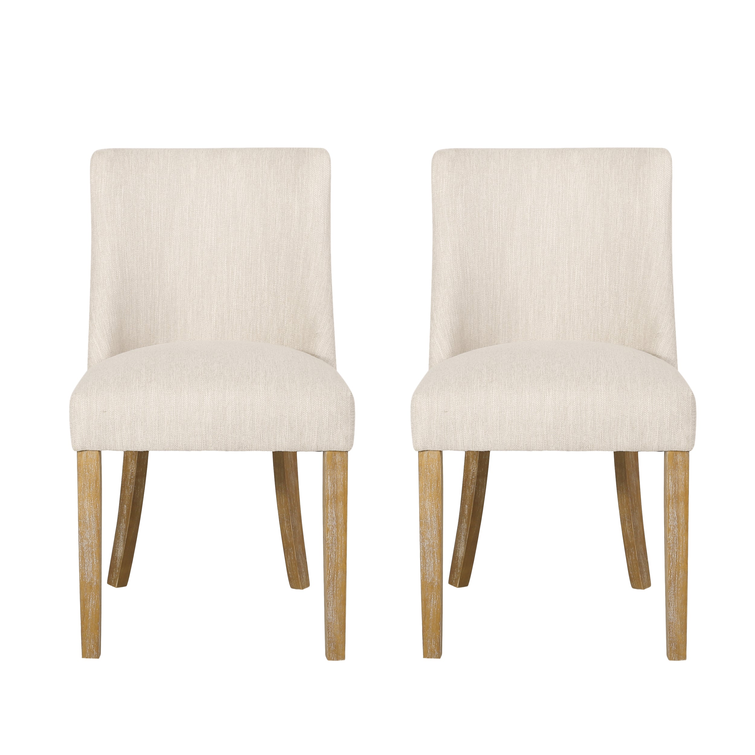 Gladwin Contemporary Fabric Dining Chairs, Set of 2