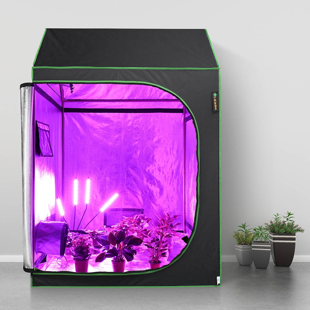 LAGarden 4x4 Grow Tent Roof Cube Hydro Grow Room 48x48x72