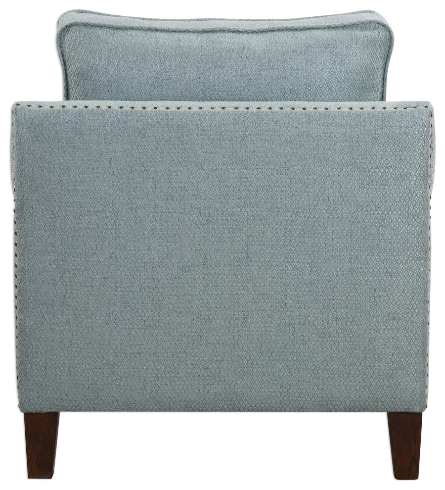 Uttermost Charlotta Sea Mist Accent Chair   Transitional   Armchairs And Accent Chairs   by HedgeApple  Houzz