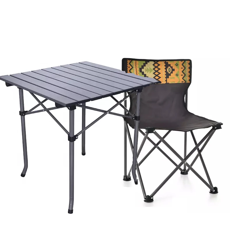 Portable Barbecue Table Outdoor Picnic Table Self Driving Camping Hiking Folding Table