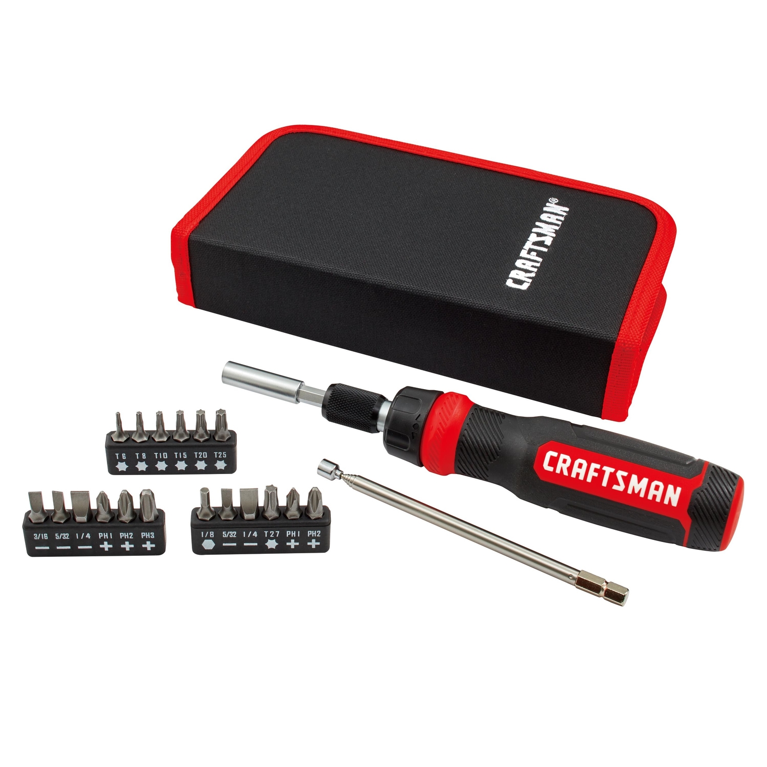 Craftsman Ratcheting Multi-Bit Driver 26 pc