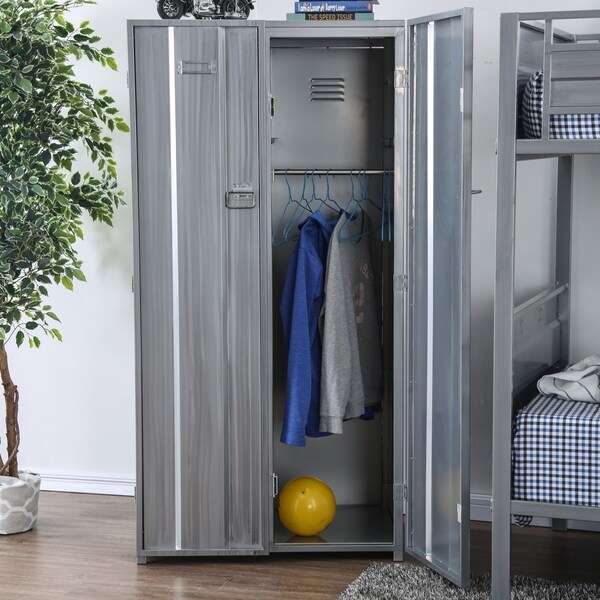 Furniture of America Durrant Metal Double-door Storage Locker - - 23445242